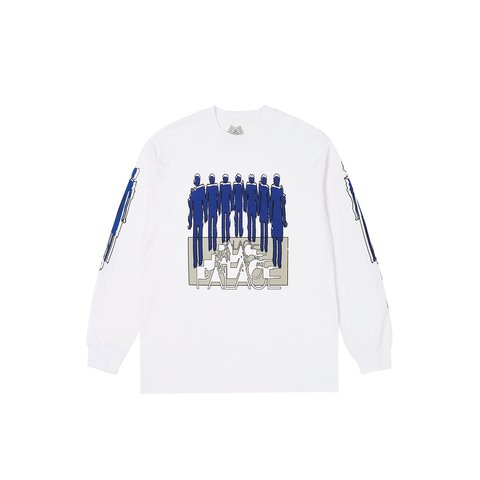 Palace REPEATER LONGSLEEVE WHITE - $58.00