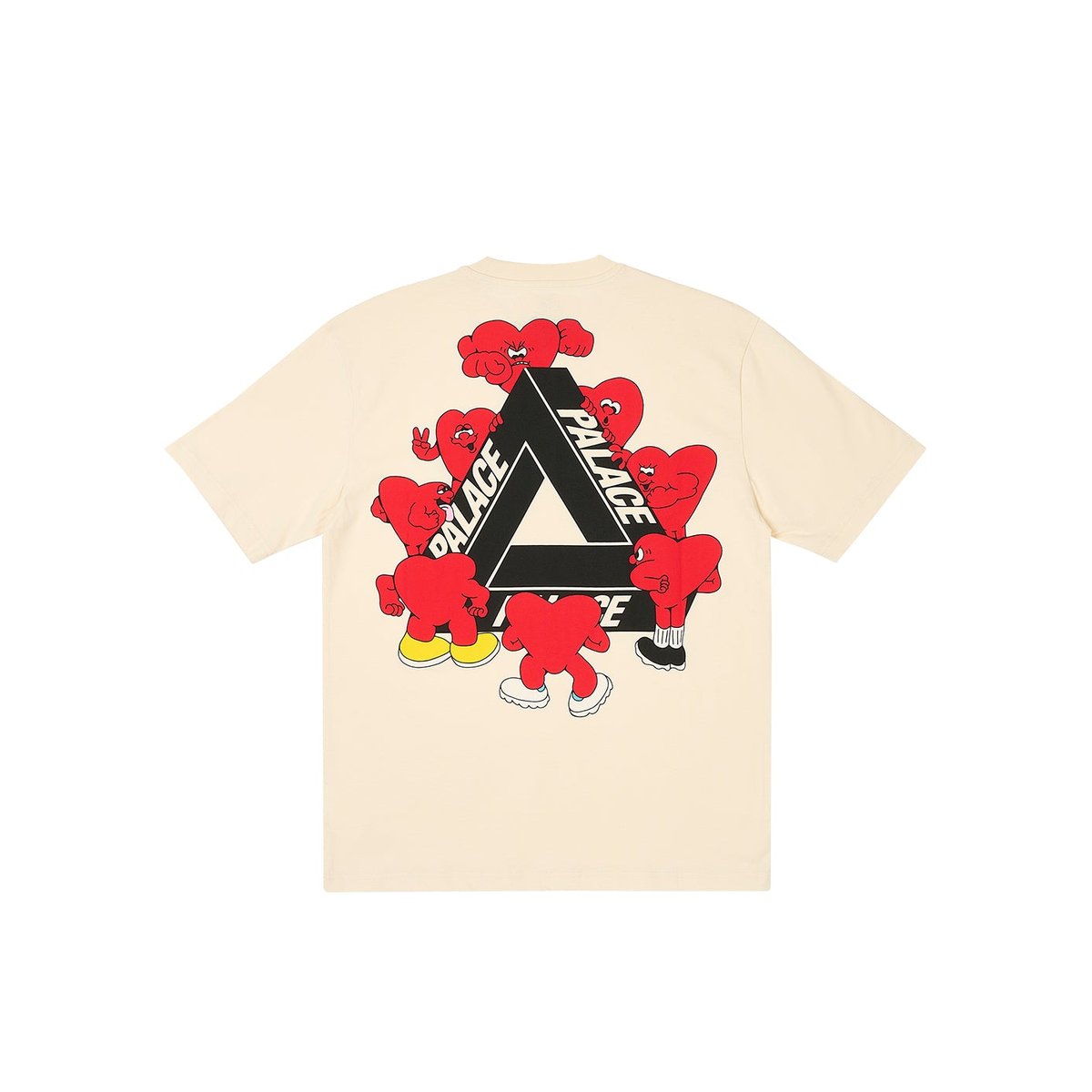 Palace TRI-HEARTS T-SHIRT SOFT WHITE (Spring 2024) - $48.00