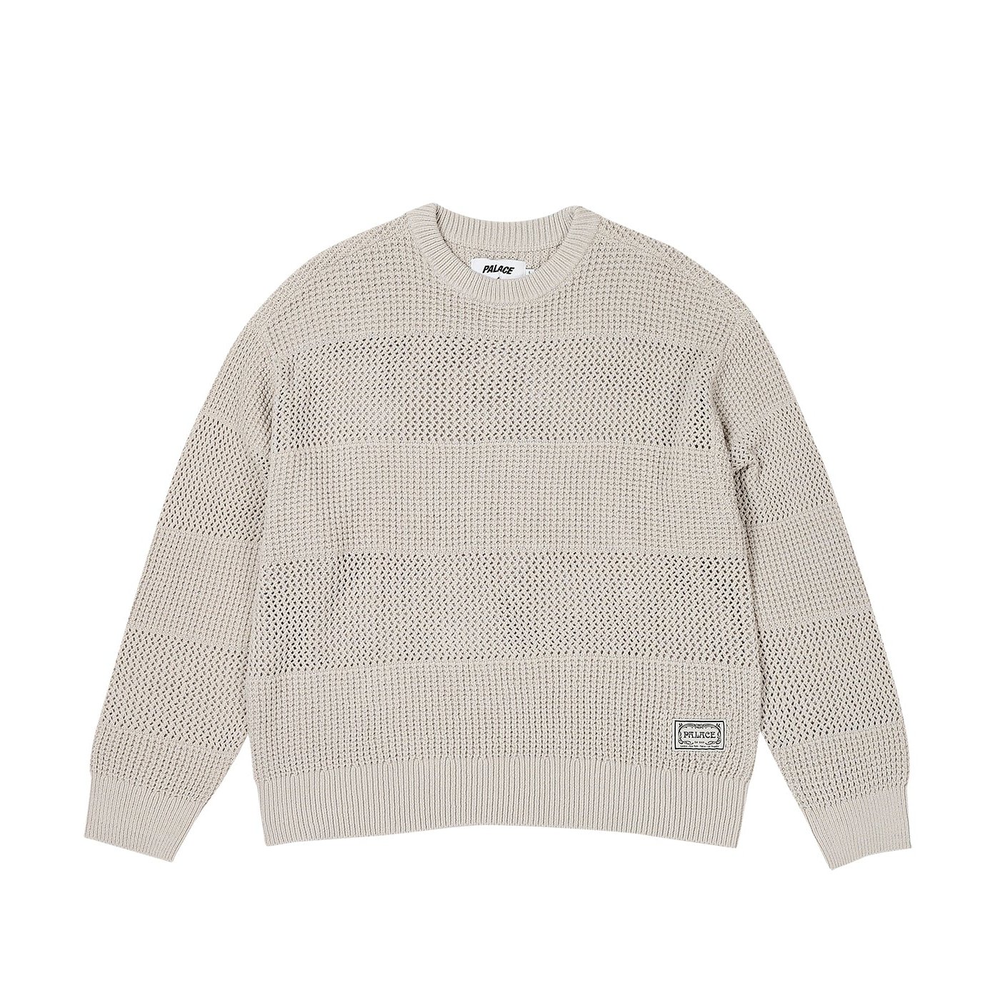 OPEN STRIPE KNIT GREY