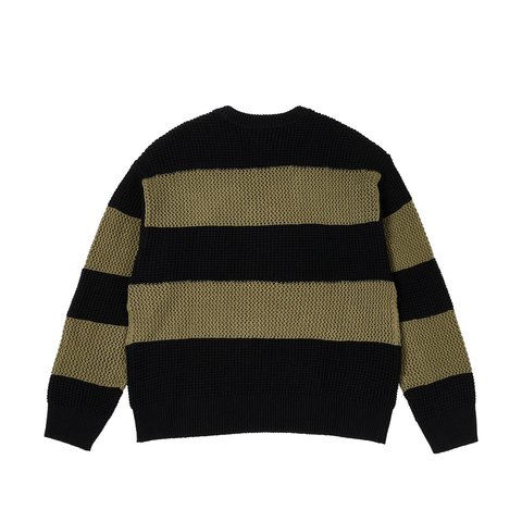 Palace OPEN STRIPE KNIT BLACK /  GREEN - Colorway