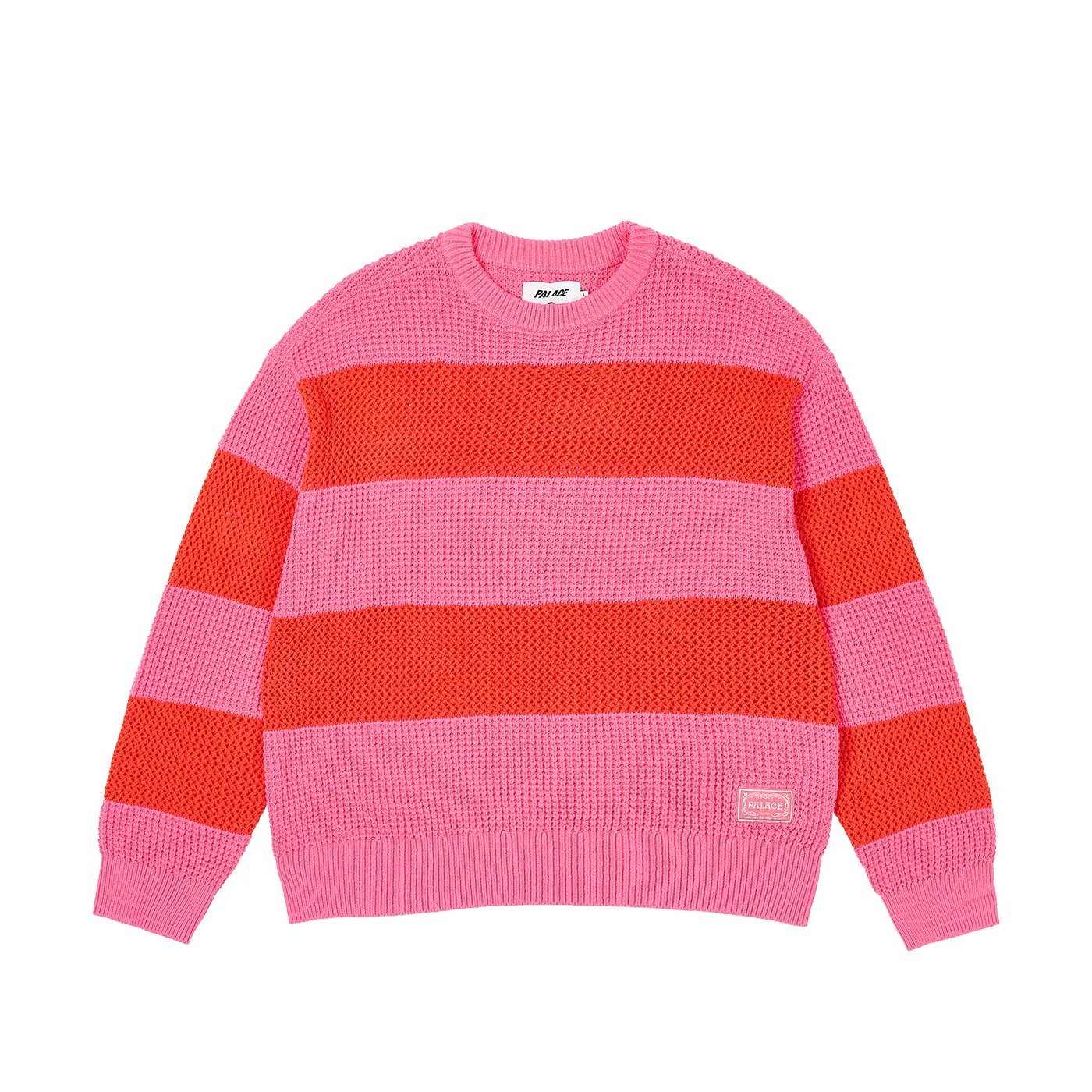 OPEN STRIPE KNIT PINK /  ORANGE