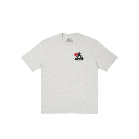 Palace TRI-HEARTS T-SHIRT GREY MARL - Colorway