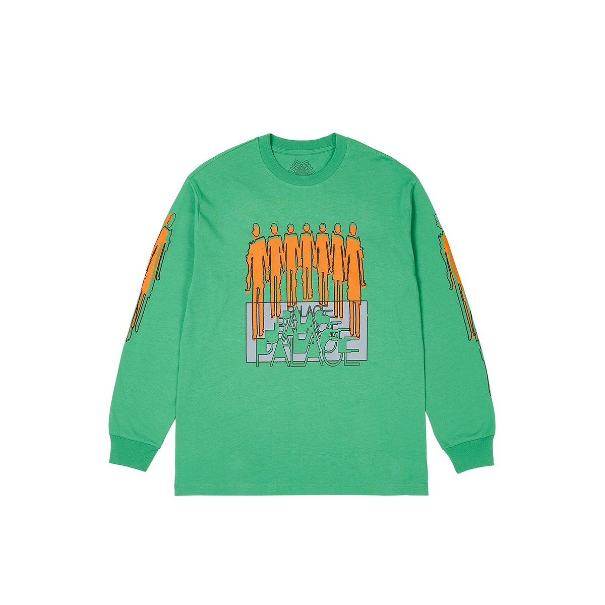 Palace REPEATER LONGSLEEVE SWEET PEA GREEN (Spring 2024) - $58.00