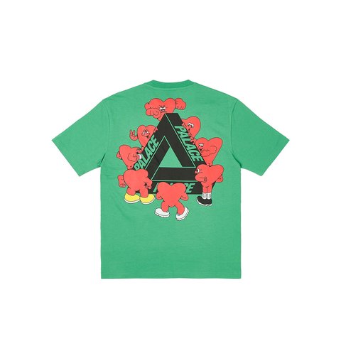 Palace TRI-HEARTS T-SHIRT SWEET PEA GREEN - $48.00