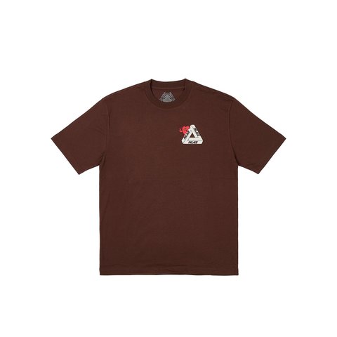 Palace TRI-HEARTS T-SHIRT NICE BROWN - Colorway