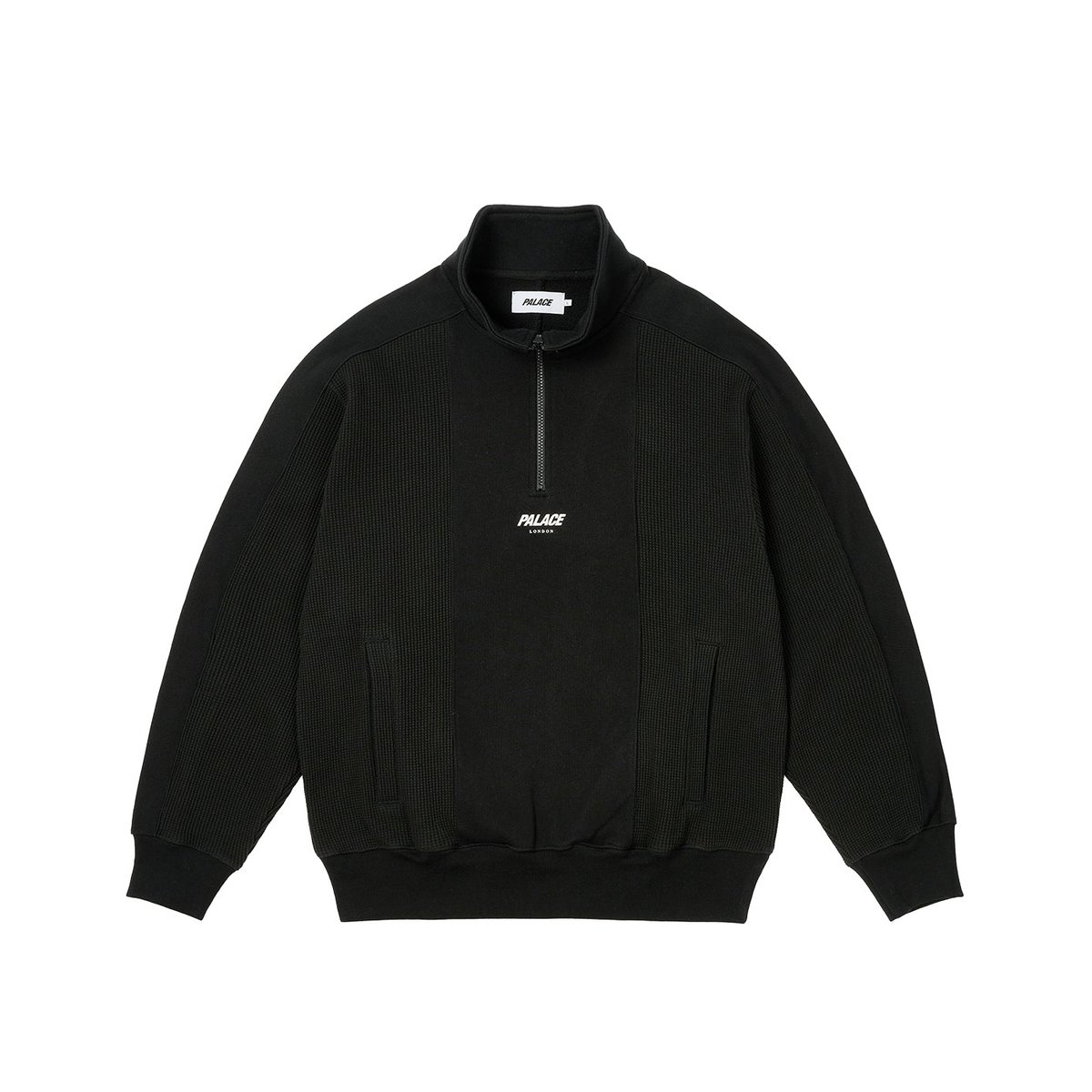 Palace WAFFLE ON 1/4 ZIP BLACK (Spring 2024) - $168.00