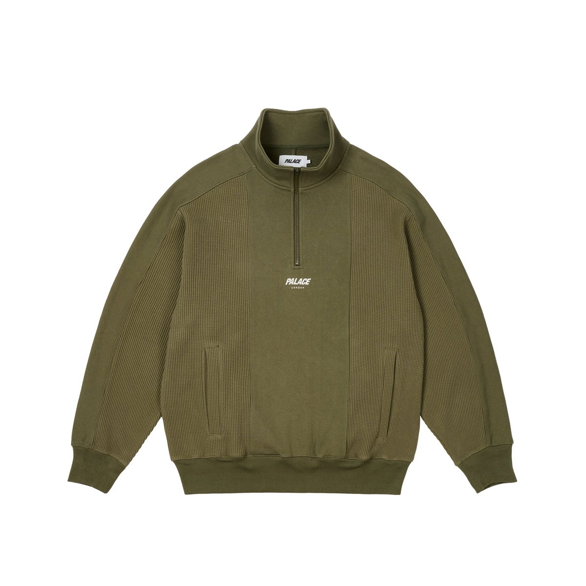 Palace WAFFLE ON 1/4 ZIP THE DEEP GREEN (Spring 2024) - $168.00