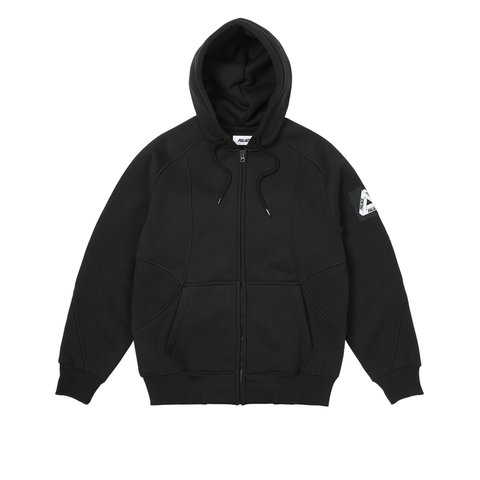 Palace BONDED SHERPA ZIP HOOD BLACK - Colorway