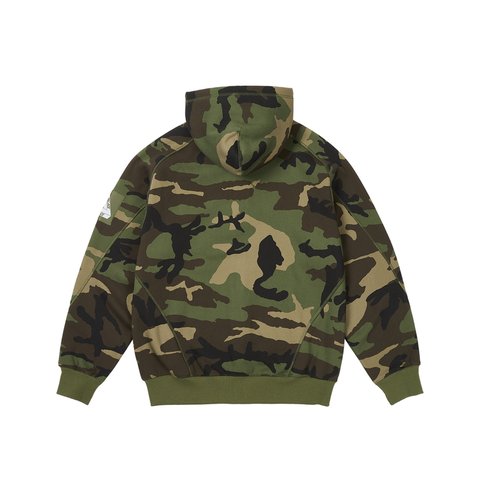 Palace BONDED SHERPA ZIP HOOD CAMO - Colorway