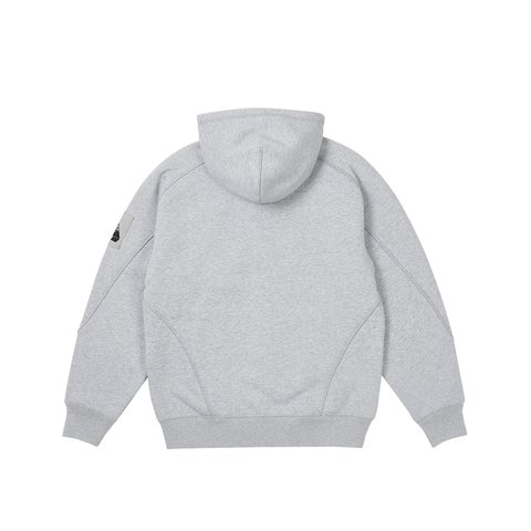 Palace BONDED SHERPA ZIP HOOD GREY MARL - Colorway