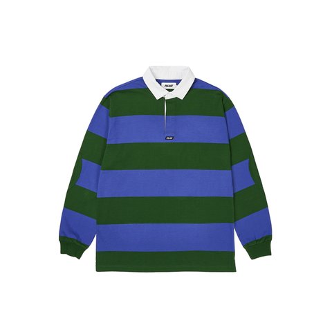 Palace ELBOW STRIPE RUGBY BLUE /  GREEN - Colorway