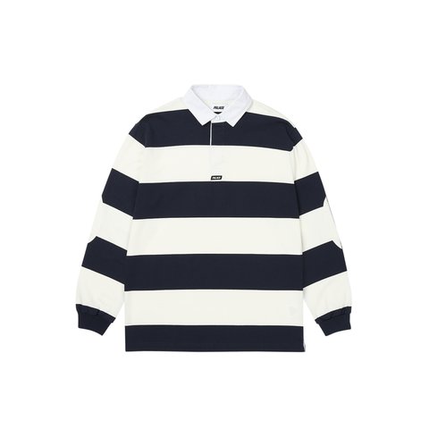 Palace ELBOW STRIPE RUGBY WHITE / NAVY - Colorway