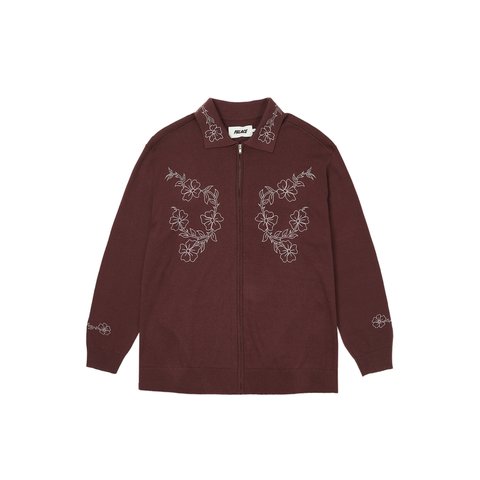 Palace FLEXUS ZIP LONGSLEEVE NICE BROWN - Colorway