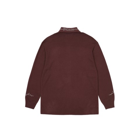 Palace FLEXUS ZIP LONGSLEEVE NICE BROWN - Colorway