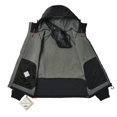 Palace GORE-TEX WINDSTOPPER JACKET BLACK - Colorway