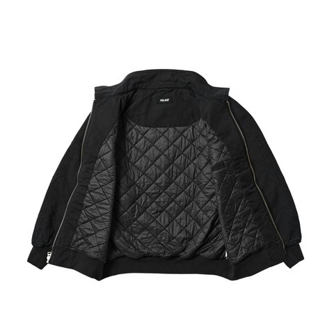 Palace HEAVY CANVAS BOMBER JACKET BLACK - Colorway