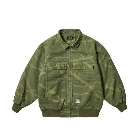 Palace HEAVY CANVAS BOMBER JACKET THE DEEP GREEN - Colorway