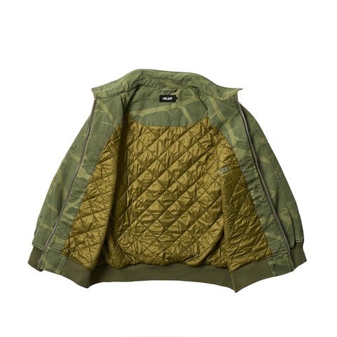 Palace HEAVY CANVAS BOMBER JACKET THE DEEP GREEN - Colorway