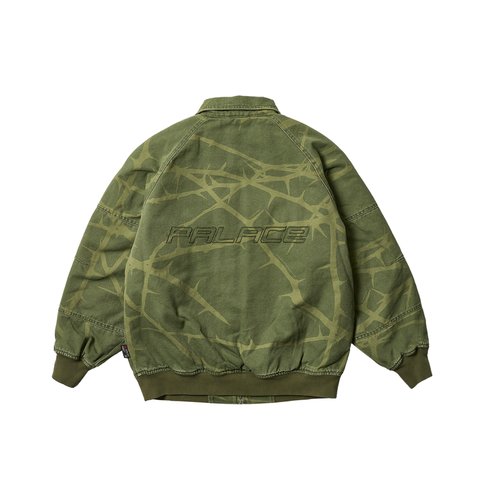 Palace HEAVY CANVAS BOMBER JACKET THE DEEP GREEN - Colorway