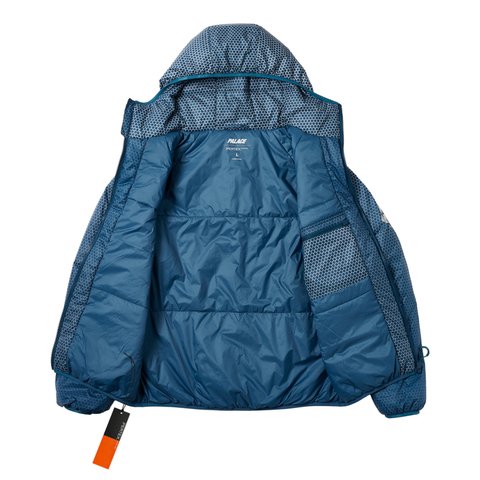 Palace HEXAGON PERTEX QUILTED JACKET BLUE - Colorway