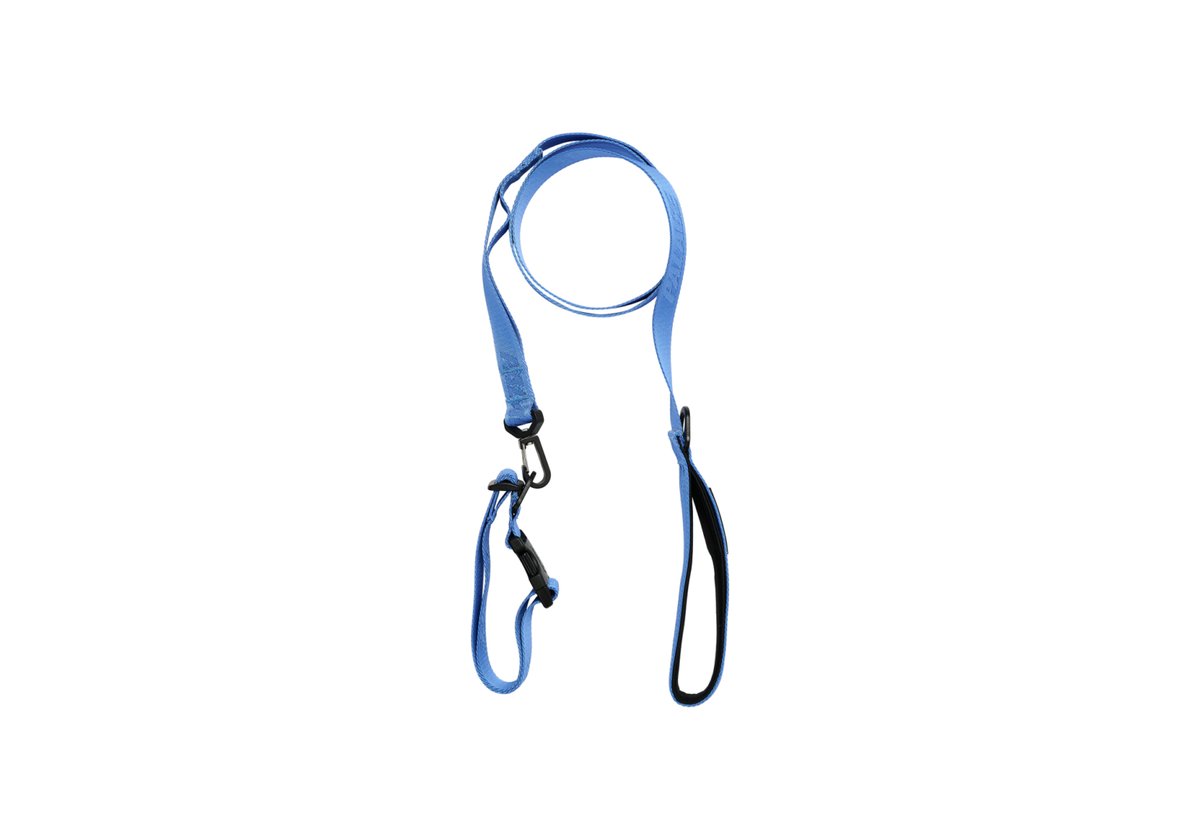 JACQUARD LOGO DOG COLLAR AND LEAD BLUE - Palace