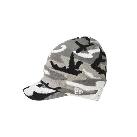 Palace NEW ERA PEAK BEANIE GREY CAMO - Colorway
