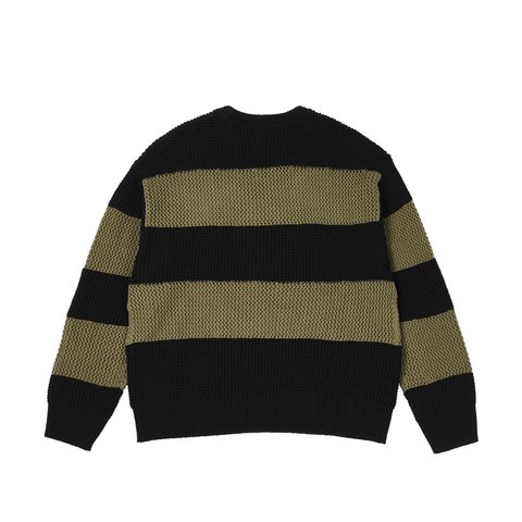 Palace OPEN STRIPE KNIT BLACK /  GREEN - Colorway