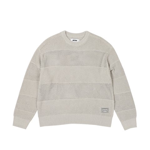 Palace OPEN STRIPE KNIT GREY - Colorway