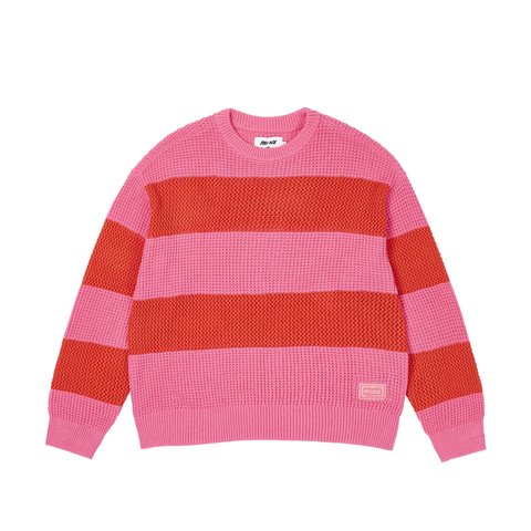 Palace OPEN STRIPE KNIT PINK /  ORANGE - Colorway