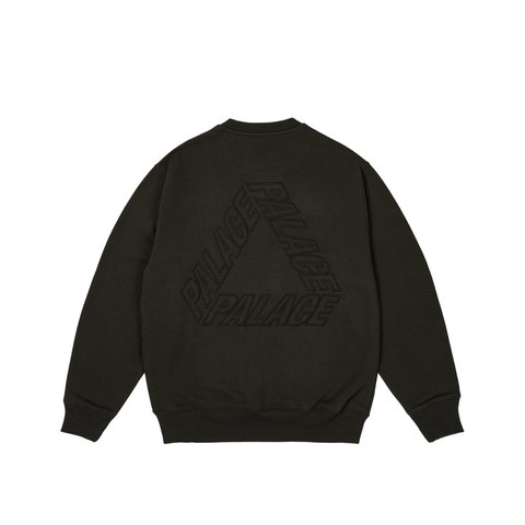Palace OUTLINE P-3 CREW BLACK - Colorway