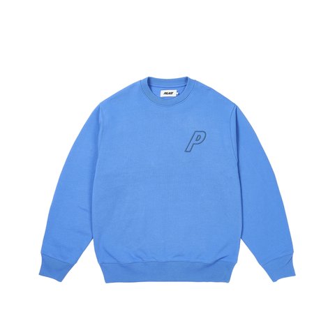 Palace OUTLINE P-3 CREW PALATIAL BLUE - Colorway
