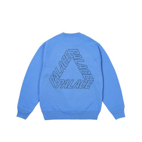 Palace OUTLINE P-3 CREW PALATIAL BLUE - Colorway