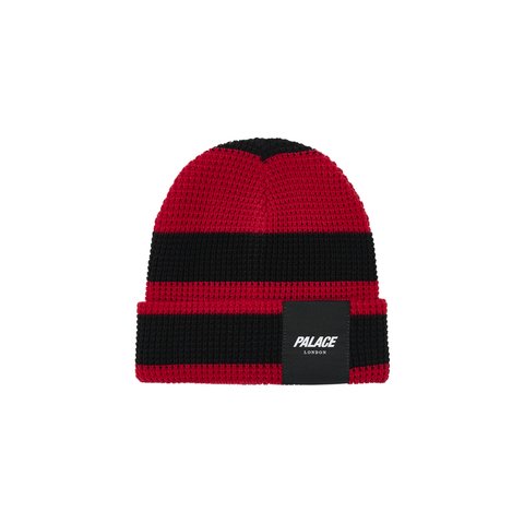 Palace PALACE LONDON WAFFLE BEANIE RED / BLACK - Colorway