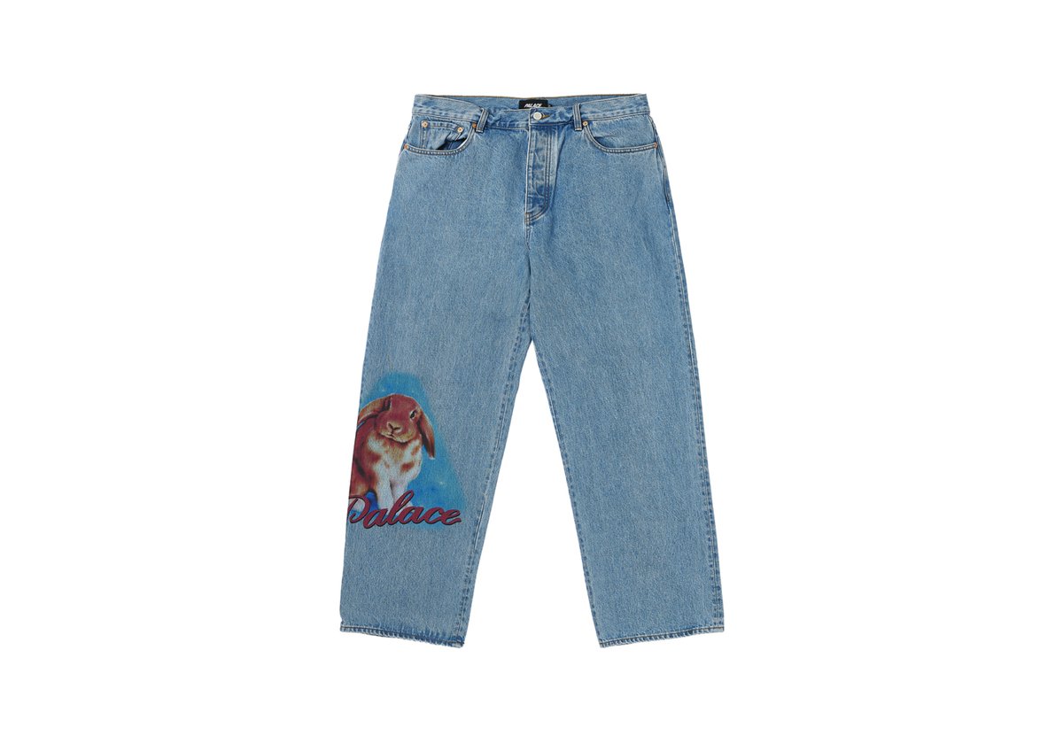 PHUMPER P90 BAGGY JEAN STONE WASH - Spring 2024 - Palace