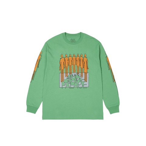 Palace REPEATER LONGSLEEVE SWEET PEA GREEN - Colorway