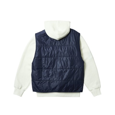 Palace REVERSIBLE VEST HOOD SOFT WHITE - Colorway