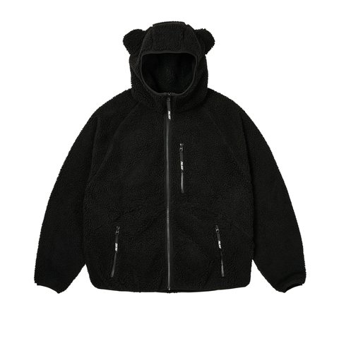 Palace TEDDY FLEECE JACKET BLACK - Colorway