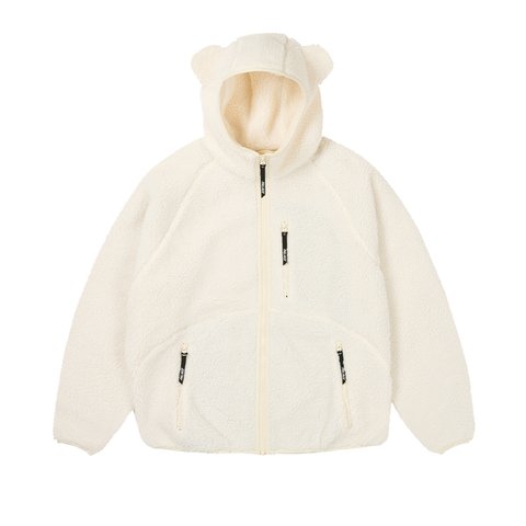 Palace TEDDY FLEECE JACKET SOFT WHITE - Colorway