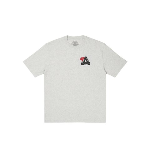 Palace TRI-HEARTS T-SHIRT GREY MARL - Colorway