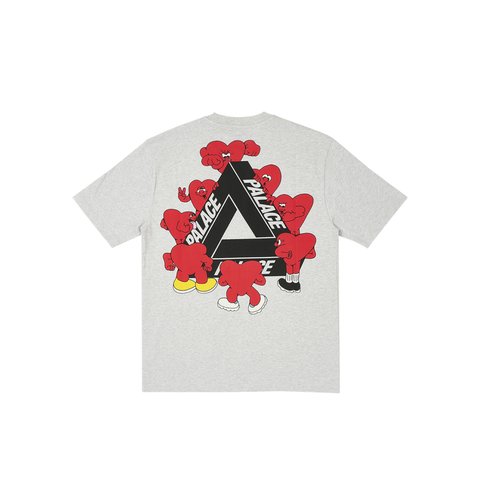 Palace TRI-HEARTS T-SHIRT GREY MARL - Colorway