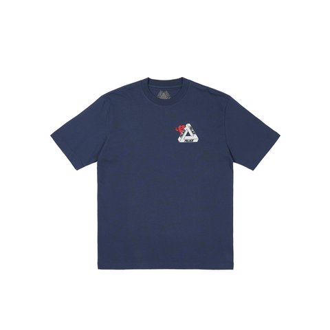 Palace TRI-HEARTS T-SHIRT NAVY - Colorway