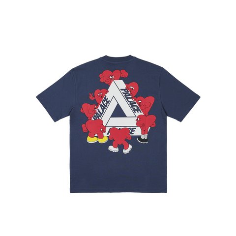 Palace TRI-HEARTS T-SHIRT NAVY - Colorway