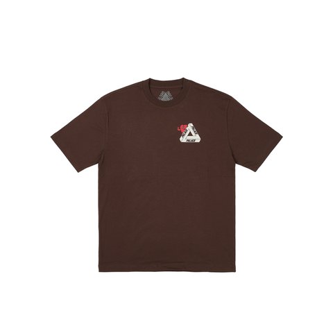Palace TRI-HEARTS T-SHIRT NICE BROWN - Colorway