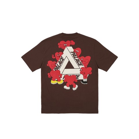 Palace TRI-HEARTS T-SHIRT NICE BROWN - Colorway