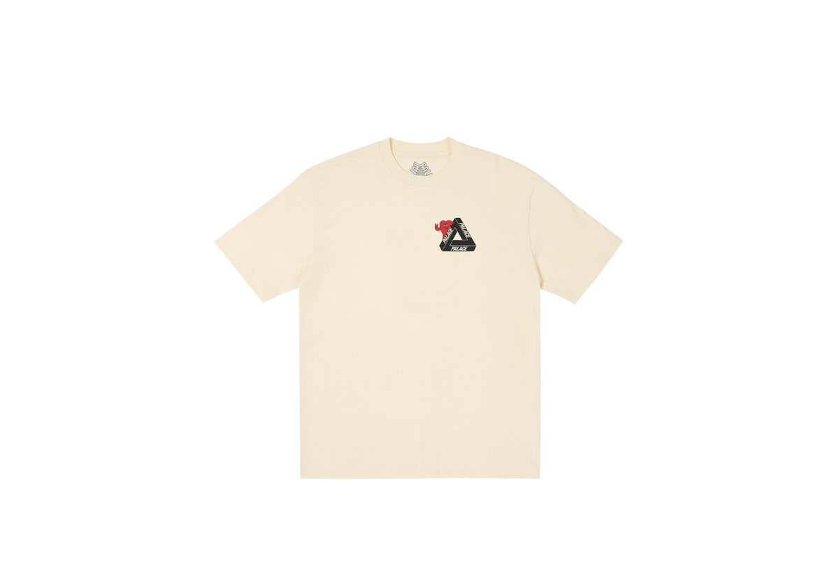 TRI-HEARTS T-SHIRT SOFT WHITE - Spring 2024 - Palace