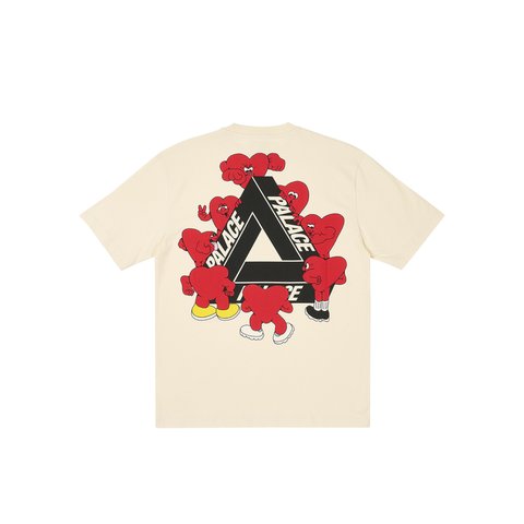 Palace TRI-HEARTS T-SHIRT SOFT WHITE - Colorway