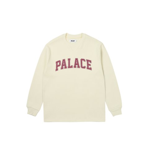 Palace WAFFLE LONGSLEEVE SOFT WHITE - Colorway