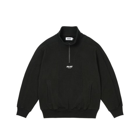 Palace WAFFLE ON 1/4 ZIP BLACK - Colorway