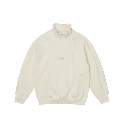 Palace WAFFLE ON 1/4 ZIP WHITE - Colorway
