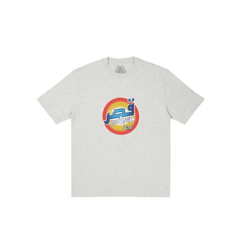 Palace WASHED T-SHIRT GREY MARL - Colorway